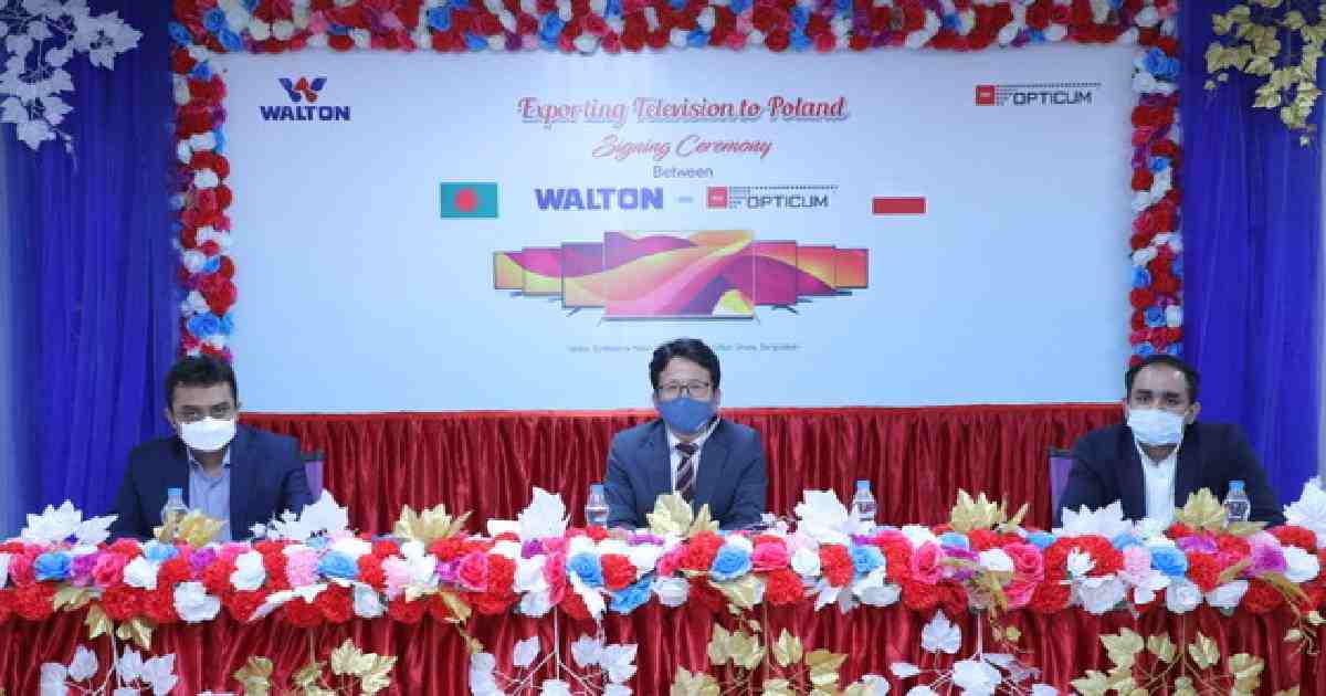 Walton TV , Bangladeshi electronics brand , Walton export TV to Poland , TV exporting , walton